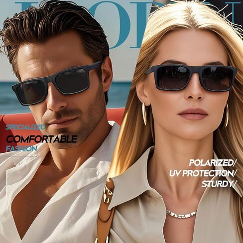 Joopin Polarized Big Square Sunglasses for Men, Trendy Large Sun Glasses for Women UV Protection, Unisex Sunnies Shades in Kuwait