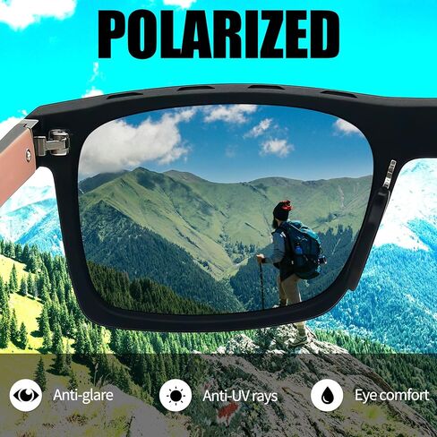 Joopin Polarized Big Square Sunglasses for Men, Trendy Large Sun Glasses for Women UV Protection, Unisex Sunnies Shades in Kuwait