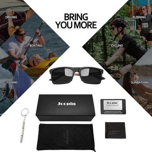Joopin Polarized Big Square Sunglasses for Men, Trendy Large Sun Glasses for Women UV Protection, Unisex Sunnies Shades in Kuwait