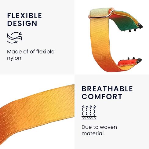 kwmobile Nylon Band Compatible with Samsung Galaxy Fit 3 - Band Replacement Strap for Fitness Tracker in Saudi Arabia