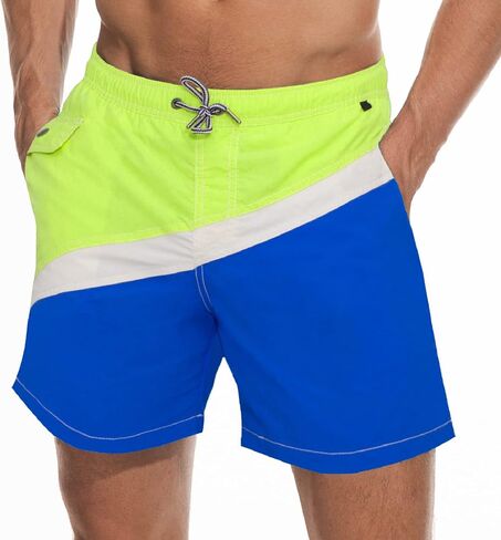 Men's Swim Trunks Quick Dry Athletic Swimwear Shorts with Mesh Lining and Pockets in Kuwait