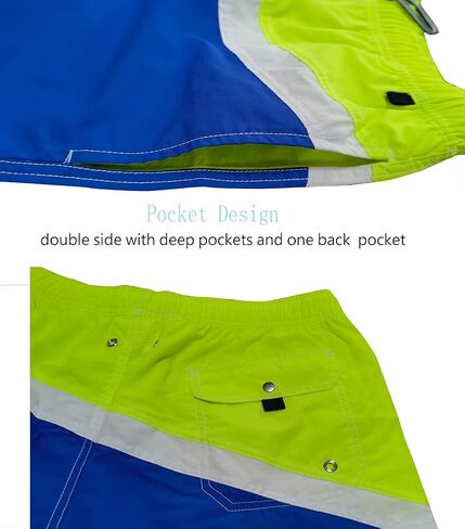 Men's Swim Trunks Quick Dry Athletic Swimwear Shorts with Mesh Lining and Pockets in Kuwait