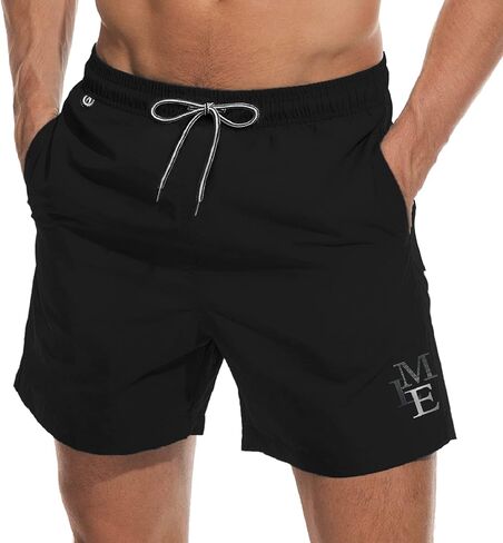 Men's Swim Trunks Quick Dry Athletic Swimwear Shorts with Mesh Lining and Pockets in Kuwait