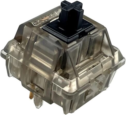Gateron Black Ink v2 Pro Switches Pre Lubed 5pin RGB Linear Switch for DIY Mechanical Keyboards (90PCS, Black Ink) in Kuwait
