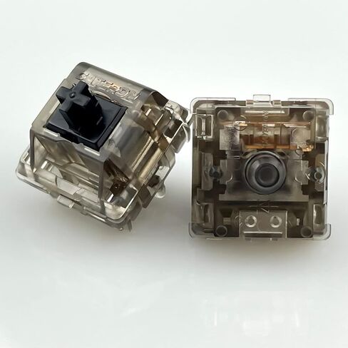 Gateron Black Ink v2 Pro Switches Pre Lubed 5pin RGB Linear Switch for DIY Mechanical Keyboards (90PCS, Black Ink) in Kuwait