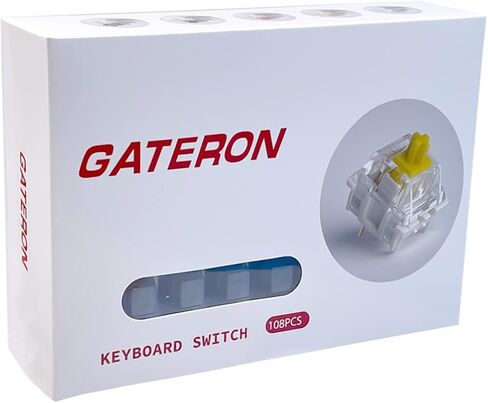 Gateron Black Ink v2 Pro Switches Pre Lubed 5pin RGB Linear Switch for DIY Mechanical Keyboards (90PCS, Black Ink) in Kuwait