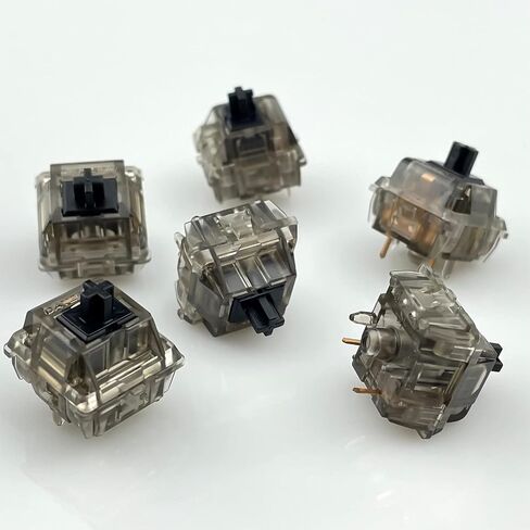 Gateron Black Ink v2 Pro Switches Pre Lubed 5pin RGB Linear Switch for DIY Mechanical Keyboards (90PCS, Black Ink) in Kuwait