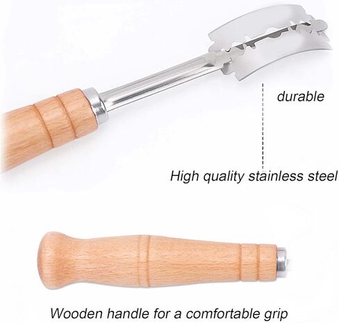 أداة عرجاء الخبز مع 5 شفرات بديلة وغطاء واقعي للجلد ، وأداة تسجيل العجين عرجاء الخبز لمحترفي خبز العجين المخمر in Kuwait