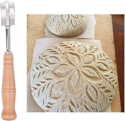 أداة عرجاء الخبز مع 5 شفرات بديلة وغطاء واقعي للجلد ، وأداة تسجيل العجين عرجاء الخبز لمحترفي خبز العجين المخمر in Kuwait