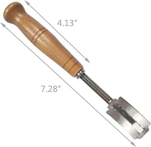 أداة عرجاء الخبز مع 5 شفرات بديلة وغطاء واقعي للجلد ، وأداة تسجيل العجين عرجاء الخبز لمحترفي خبز العجين المخمر in Kuwait