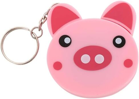 أشرطة قياس قابلة للسحب من البلاستيك الخنزير الأشرطة الكرتونية لقياس الأشرطة مع المفاتيح للقطعة من أدوات قياس خياطة الخياطة ، ومقاييس شريط الخياطة ، ومقاييس الشريط والحكام (3H034) in Kuwait