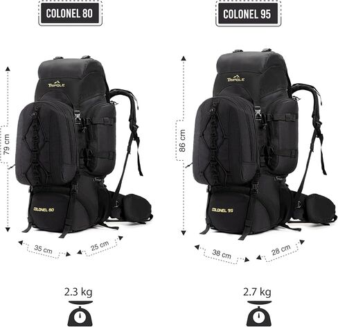حقيبة ظهر تريبول كولونيل 95 لتر + حقيبة نهارية قابلة للفصل in Kuwait