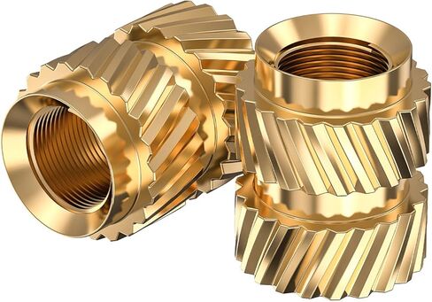 120 PCS M3 ملجم إدراج ، 4.6 مم × 5.7 مم 3D صواميل النحاس النحاسية التضمين براغي خيط تويس in Kuwait