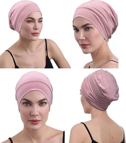 جارسيهارا الخيزران الكيميائي للسيدات للنساء قبعة القطن لفقدان الشعر in Kuwait