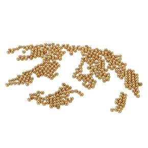 uxcell 10 Pcs Precision Solid Brass Bearing Balls 15mm Industrial Brass Ball Spheres for Machinery, Automotive, and DIY (H62 Brass)