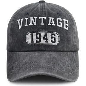 XacaYuerp Vintage 1935 1945 1955 1965 1975 1985 1995 Baseball Hat for Men Women, Adjustable Cotton Embroidered Baseball Cap