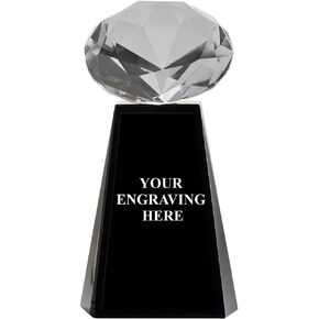 Corporate Awards - Diamond Elite Crystal Trophy with Customization Prime