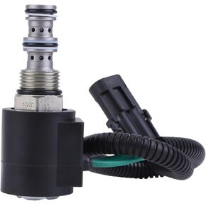 12V Solenoid Valve Coil and Solenoid Valve Compatible for Bobcat 337 341 450 453 463 553 653 751 753 763 773 A220 7304852 6672471 6667687 6671025
