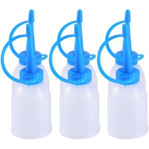 Industrial Squeeze Bottles for Oil, 6PCS 30ML White Plastic Empty Squeezable Dropper Bottles, Plastic Squeeze Bottle Needle Tip Dropper Bottles, Plastic Industrial Oil Squeeze Bottles Oil Dispensers