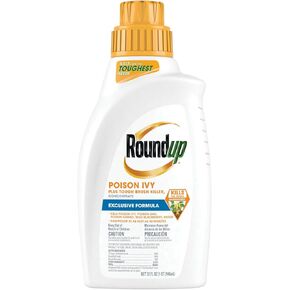 Roundup Poison Ivy Plus Tough Brush Killer₂ Concentrate, Visible Results in Hours, 32 fl. oz.