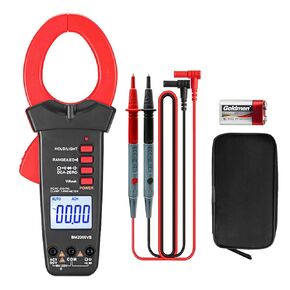 2000V/A Clamp Meter Multimeter dc amp Clamp Meter 2000 Counts for Amp, Volt, Ohm, Resistance, Capacitance, Continuity, Temperature Clamp-on Meter