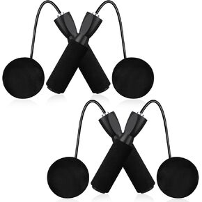 2 PCS Jump Rope, RETON Ropeless Jump Rope Adjustable Weighted Cordless Jump Ropes for Men Women Fitness Training Gym Indoor Outdoor
