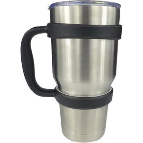 Handle for 30oz Yeti Rambler Tumbler Cooler Cup SIC Kodiak Cups Etc Holder Grip Black