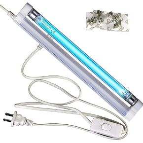 COOSPIDER U/V/C Light Lamp 185nm with 253.7nm Bulb 5ft Cord and Plug 110V (6W Ozone Lamp)