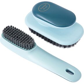 Laundry Brush Shoe Brush Shoe Cleaning Brush Scrub Brush for Stains,Household Cleaning Clothes Shoes Scrubbing,Household Cleaning Brushes Bathroom Ergonomics Grip Easy Hold Pack 2