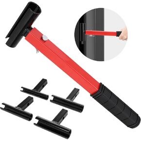 Door Hinge Adjustment Tool Set,4 Size with Replacement Rounds-Hinge Gap Adjusting Wrench,Durable Steel Construction Door Hinge Repair Spanner Adjustable Wrench Tool, Upgrade Steel Repair Spanner