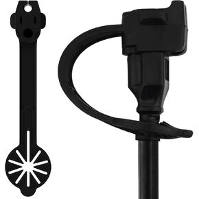 Prong Protector Outdoor Plug Cover for 120-Volt Plugs - Outside Plug Protectors for Extension Cord Cap End, 3-Prong Heater Block End Covers (20, Orange)
