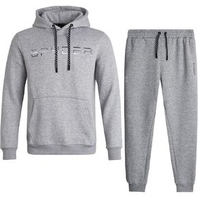 مجموعة SPYDER MEN MEN SOWSSINT - 2 قطعة دافئة الأداء هوديي السلبان وسروال الركض الرياضي للرجال (S -XXL) in Saudi Arabia