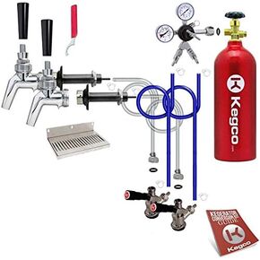 Kegco 3P2PSCK-5T Kegerator Kit, 2-Tap, Stainless Steel