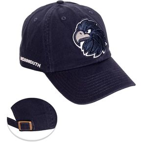 Desert Cactus Monmouth University Baseball Hat Hawks Brimmed Embroirderd Hats Cap Adjustable Cloth Strap Adult (Style B) Blue
