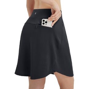 Baleaf 20 "Skorts Golf Skorts بطول الركبة طول الجيوب العالية المخصصة التنس الطوي