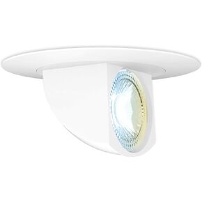 Feit Electric 5-6 inch Adjustable Scoop Recessed LED Downlight, Selectable Colors, Dimmable, 75W Equivalent, 45 Year Life, 540 Lumen, High CRI, LEDR56SCP/6WYCA