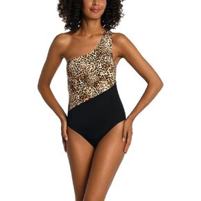 AMAVI Women's One Shoulder One Piece Swimsuit
