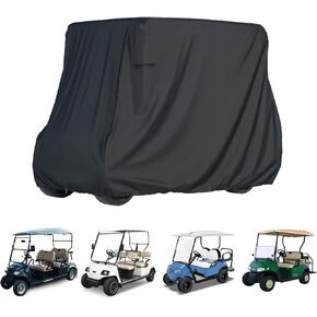 2/4 غطاء غولف للركاب لسيارة Yamaha Ezgo Club ، وغطاء غولف متين متين متين متين ، مقاوم للرياح ، مقاوم للروايات ، مقاوم للشمس
