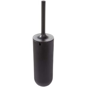 Idesign - 29567 Cade Bowl Brush and Holder ، مجموعة تنظيف المرحاض للحمام ، الأسود غير اللامع 2 لكل منهما