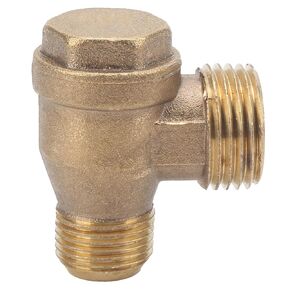 Non Return Valve, Brass Air Compressor Check Valve 2 Port Swing Check Valve Backflow Prevention Brass Air Compressor, Air Compressor Accessories