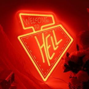 Skull Neon Sign for Room Decor Monster High Neon Light LED Skull with bow Sign Neon Sign for TV Series Fans Gifts Man Cave Wall Decor Dormitory Decoration USB Powered Dimmable 13"*12.6"