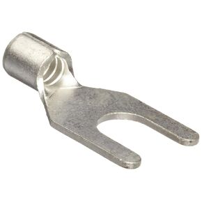 11538 Spade Terminal, Non Insulated, 12-10 Wire Size, 1/4" Stud Size (Pack of 100)