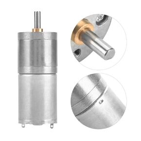 Metal Gear Motor,1Pcs 25mm DC 5-12V 25GA-370 Gear Reduction Motor Large Motor for DIY (2#)