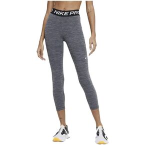 Nike Womens 365 Mid Rise Tight Crop Leggings Black | Gray XS