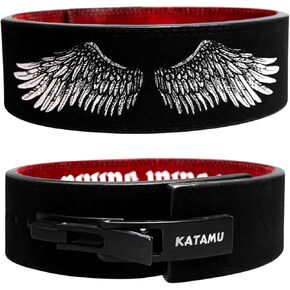 Katamu Premium Lever Weight Lifting Belt | Gym Belt | Powerlifting Belt | Leather Lifting Belts with Lever