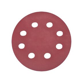 YXQ 600Grit Sanding Discs 5 inch 8 Hole Hook and Loop Sandpaper Cloth Adhesive Red (30Pcs)
