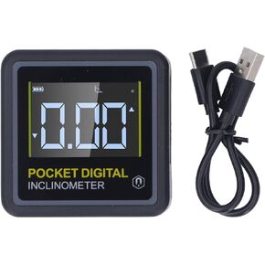 Topyond Digital Inclinometer Protractor, Magnetic Angle Finder for Woodworking, Portable Pocket Tool with Backlight, Ideal for DIY Enthusiasts and Professionals