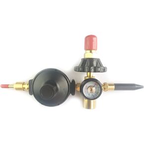 Helium Tank Regulator Latex Balloon Filler Valve Air Flow Inflator Regulator Meter Gauge for CGA580 Tank Valve