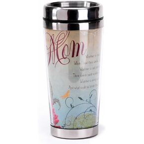 Dicksons Red Mom What Could be Lovelier 16 Oz. Stainless Steel Insulated Travel Mug with Lid