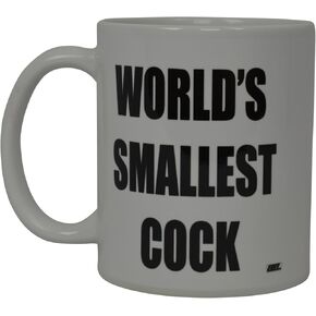 Rogue River Tactical Best Funny Coffee Mug World's Smallest Cock Novelty Cup Joke Great Gag Gift Men Office Work Employee Boss Coworkers